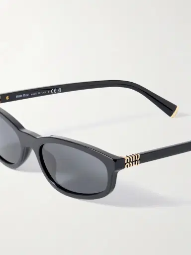 Miu Miu Eyewear Oval-frame Acetate Sunglasses | Thumbnail 4 Miu Miu Eyewear Oval-frame Acetate Sunglasses | Thumbnail 4