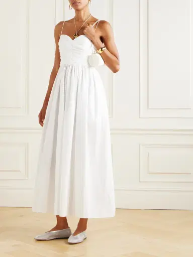 Matteau Gathered Organic Cotton-poplin Midi Dress | Thumbnail 2