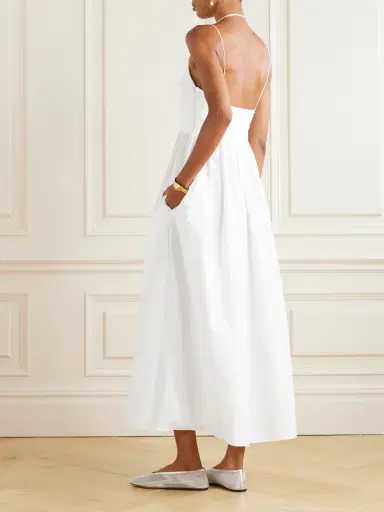 Matteau Gathered Organic Cotton-poplin Midi Dress | Thumbnail 3