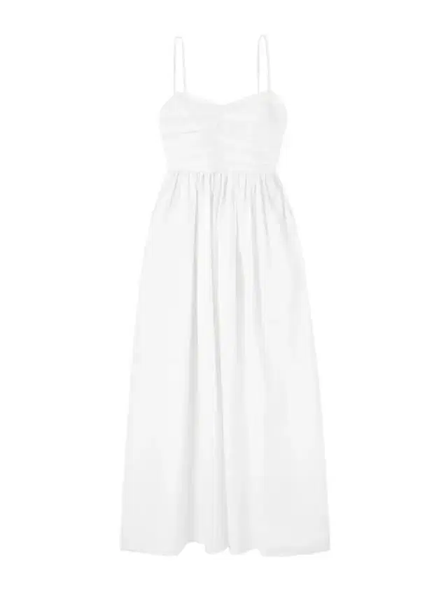 Gathered Organic Cotton-poplin Midi Dress Gathered Organic Cotton-poplin Midi Dress