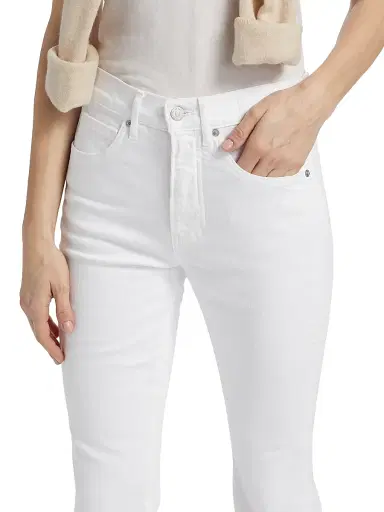 Veronica Beard Women's Bevery Skinny Flare Twill Pants - White - Size 32 | Thumbnail 6 Veronica Beard Women's Bevery Skinny Flare Twill Pants - White - Size 32 | Thumbnail 6
