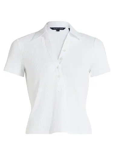 Veronica Beard Women's Kearney Polo T-Shirt | Thumbnail 1 Veronica Beard Women's Kearney Polo T-Shirt | Thumbnail 1