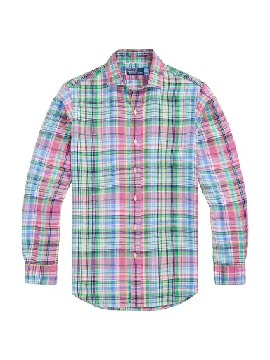 Polo Ralph Lauren Men's Classic Fit Plaid Linen Shirt | Thumbnail 1