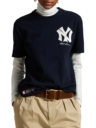 Polo Ralph Lauren Men's Yankees Jersey T-Shirt - Aviator Navy | Thumbnail 3