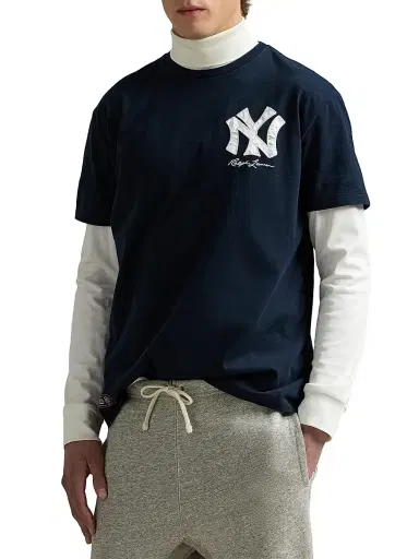 Polo Ralph Lauren Men's Yankees Jersey T-Shirt - Aviator Navy | Thumbnail 4