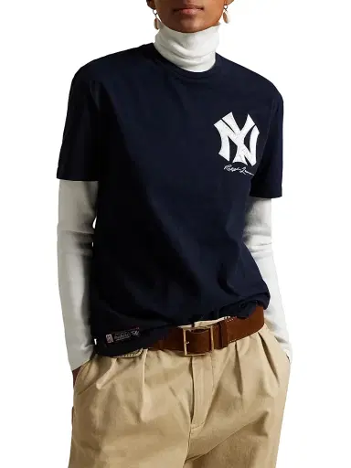 Polo Ralph Lauren Men's Yankees Jersey T-Shirt - Aviator Navy | Thumbnail 6
