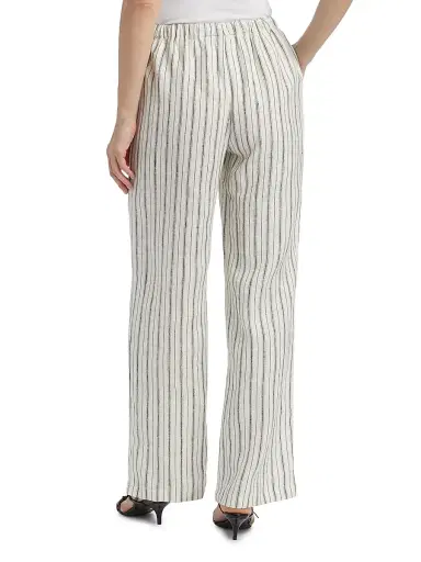 Reformation Women's Olina Linen Striped Pants - Elsie Stripe - Size Small | Thumbnail 5 Reformation Women's Olina Linen Striped Pants - Elsie Stripe - Size Small | Thumbnail 5