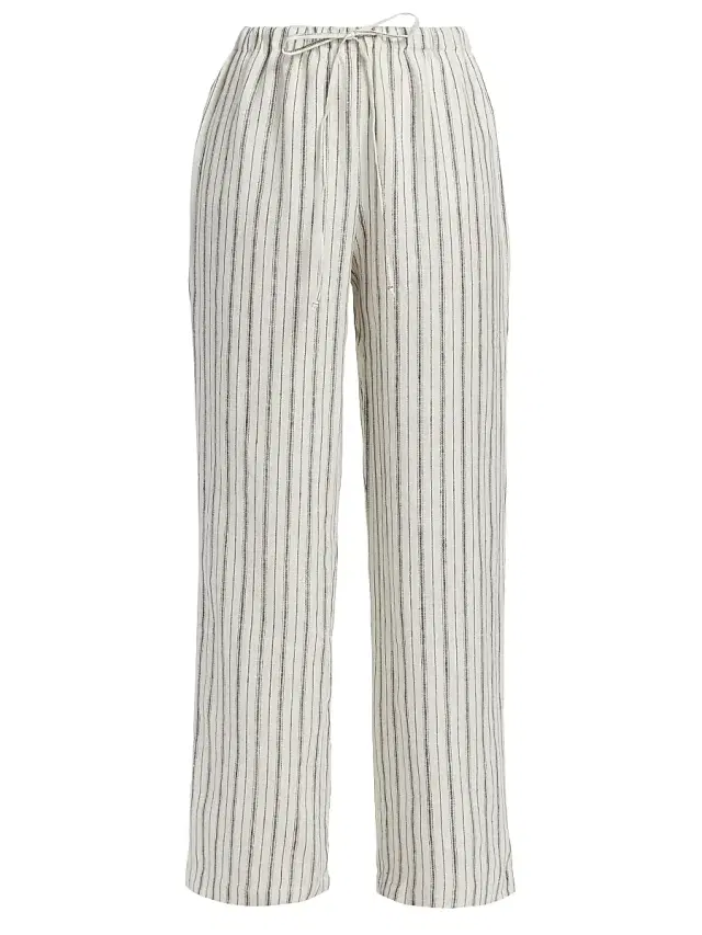 Reformation Women's Olina Linen Striped Pants - Elsie Stripe