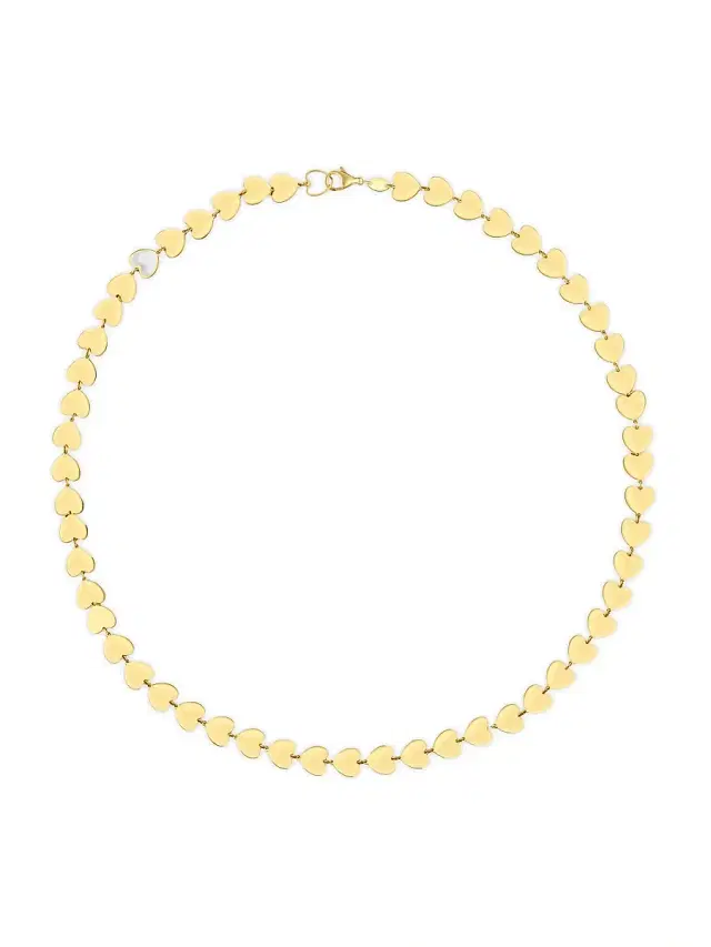 Women's Love 14K Yellow Gold Heart Necklace - Gold