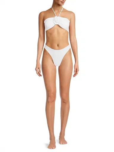 Milly Women's Margot Bikini Bottom - White - Size Large | Thumbnail 2 Milly Women's Margot Bikini Bottom - White - Size Large | Thumbnail 2