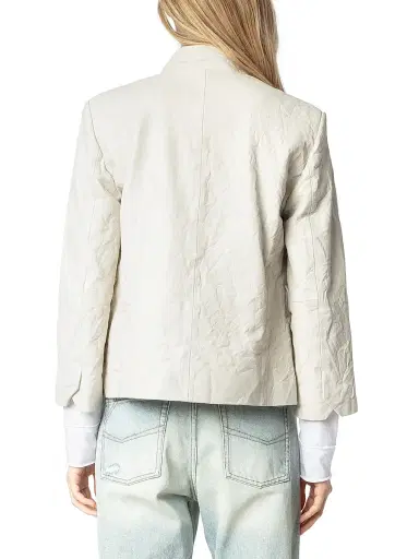 Zadig & Voltaire Women's Veryn Leather Blazer - Judo - Size Small | Thumbnail 4