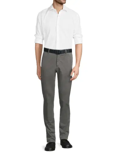 Canali Men's Garment-Dyed Comfort Chino Pants - Grey - Size 36 | Thumbnail 2 Canali Men's Garment-Dyed Comfort Chino Pants - Grey - Size 36 | Thumbnail 2