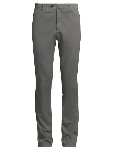 Canali Men's Garment-Dyed Comfort Chino Pants - Grey - Size 36 | Thumbnail 1 Canali Men's Garment-Dyed Comfort Chino Pants - Grey - Size 36 | Thumbnail 1
