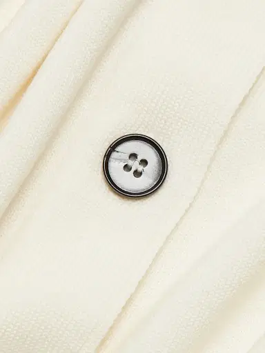 Jil Sander Women's Crewneck Wool Cardigan - Natural - Size 12 | Thumbnail 7