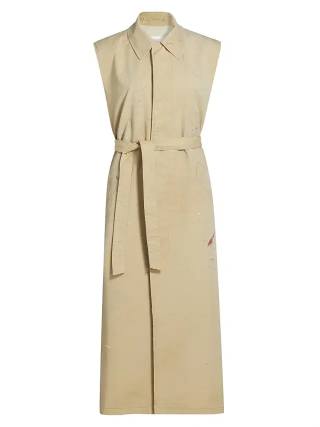 MM6 Maison Margiela Women's Trench Belted Vest - Beige