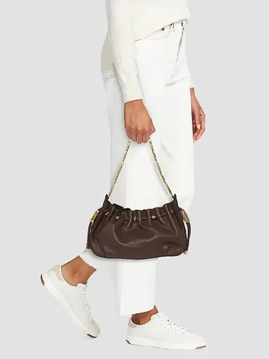 Zimmermann Women's Halcyon Leather Chain Shoulder Bag - Coffee | Thumbnail 2 Zimmermann Women's Halcyon Leather Chain Shoulder Bag - Coffee | Thumbnail 2