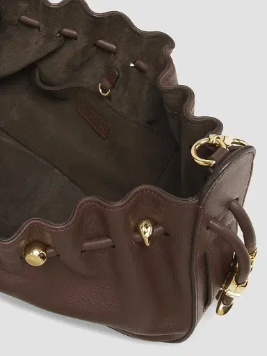 Zimmermann Women's Halcyon Leather Chain Shoulder Bag - Coffee | Thumbnail 4 Zimmermann Women's Halcyon Leather Chain Shoulder Bag - Coffee | Thumbnail 4
