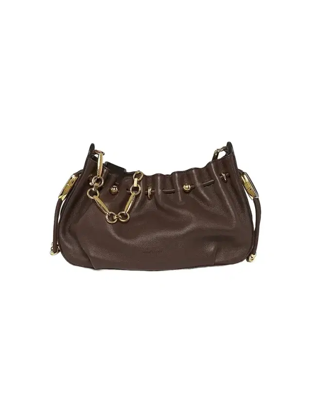 Zimmermann Women's Halcyon Leather Chain Shoulder Bag - Coffee