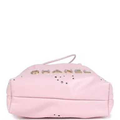 Chanel Chanel Mini 22 Bag Pink Shiny Calfskin Brushed Gold Hardware | Thumbnail 8