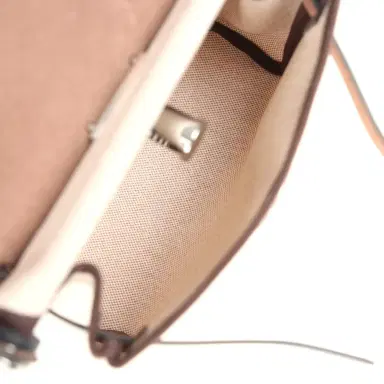 HERMÈS Hermes Herbag Zip 20 Mini Ecru and Beige Toile H Canvas and Ebene Vache Hunter Palladium Hardware | Thumbnail 11
