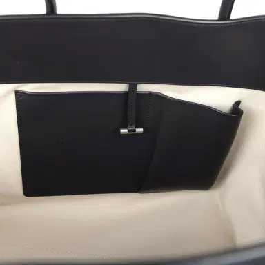 The Row The Row Marlo Tote Bag Black Saddle Leather Silver Hardware | Thumbnail 11 The Row The Row Marlo Tote Bag Black Saddle Leather Silver Hardware | Thumbnail 11