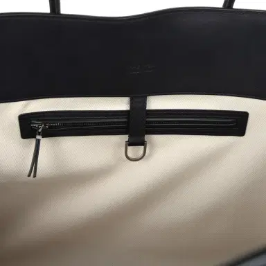 The Row The Row Marlo Tote Bag Black Saddle Leather Silver Hardware | Thumbnail 9 The Row The Row Marlo Tote Bag Black Saddle Leather Silver Hardware | Thumbnail 9