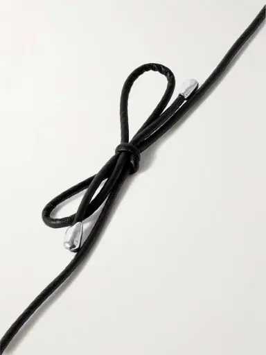 Sophie Buhai Large Full Moon Cord, Onyx And Silver Necklace | Thumbnail 3 Sophie Buhai Large Full Moon Cord, Onyx And Silver Necklace | Thumbnail 3