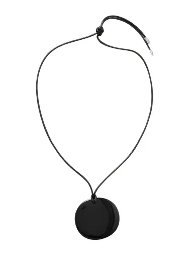 Sophie Buhai Large Full Moon Cord, Onyx And Silver Necklace | Thumbnail 1 Sophie Buhai Large Full Moon Cord, Onyx And Silver Necklace | Thumbnail 1