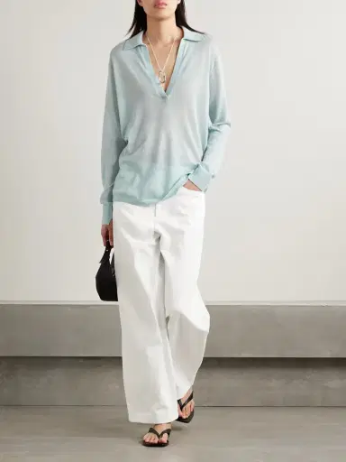 Maria McManus Massive Organic Cotton-twill Wide-leg Pants | Thumbnail 2 Maria McManus Massive Organic Cotton-twill Wide-leg Pants | Thumbnail 2