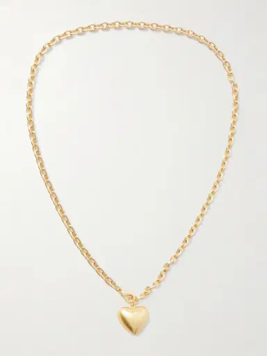 Roxanne Assoulin The Mini Puffy Heart Gold-tone Necklace | Thumbnail 4