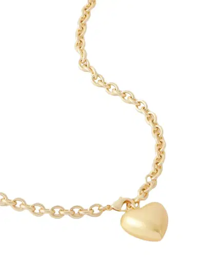 Roxanne Assoulin The Mini Puffy Heart Gold-tone Necklace | Thumbnail 1