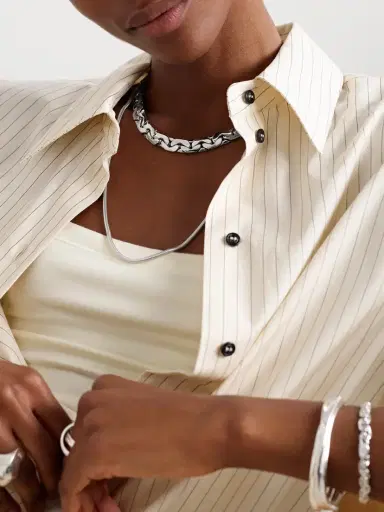 Jennifer Fisher Tribeca Silver-tone Necklace | Thumbnail 2 Jennifer Fisher Tribeca Silver-tone Necklace | Thumbnail 2