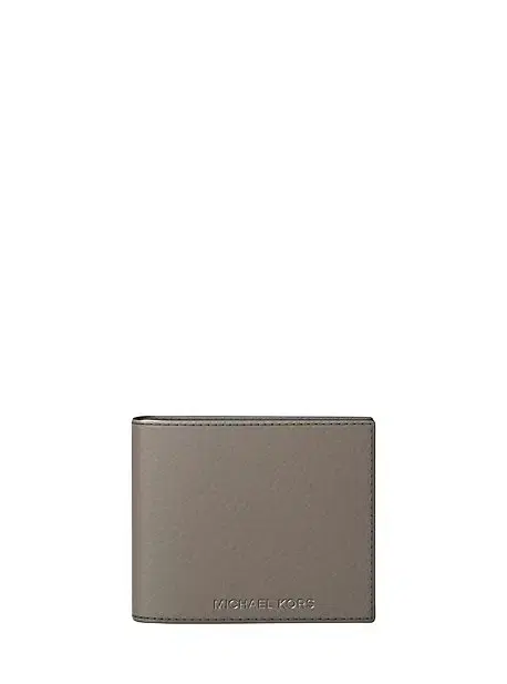 Michael Kors Collection Hudson Pebbled Leather Billfold Wallet