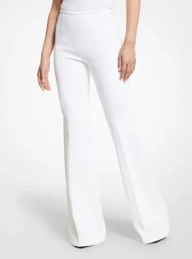 Michael Kors Collection Brooke Double Crepe Sablé Flared Pants | Thumbnail 6 Michael Kors Collection Brooke Double Crepe Sablé Flared Pants | Thumbnail 6