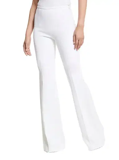 Michael Kors Collection Brooke Double Crepe Sablé Flared Pants | Thumbnail 1 Michael Kors Collection Brooke Double Crepe Sablé Flared Pants | Thumbnail 1