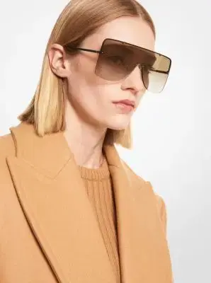 Michael Kors Collection Avenue Sunglasses in Black - One Size by Michael Kors Collection | Thumbnail 2