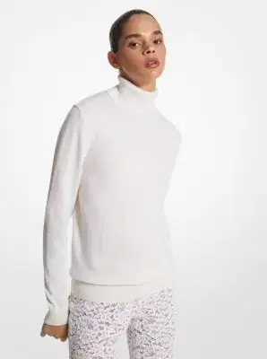 Michael Kors Collection Joan Cashmere Turtleneck Sweater | Thumbnail 3 Michael Kors Collection Joan Cashmere Turtleneck Sweater | Thumbnail 3