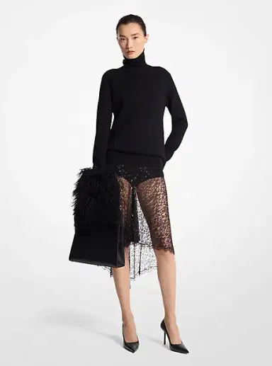 Michael Kors Collection Joan Cashmere Turtleneck Sweater | Thumbnail 4 Michael Kors Collection Joan Cashmere Turtleneck Sweater | Thumbnail 4