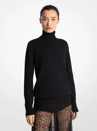 Michael Kors Collection Joan Cashmere Turtleneck Sweater | Thumbnail 9 Michael Kors Collection Joan Cashmere Turtleneck Sweater | Thumbnail 9