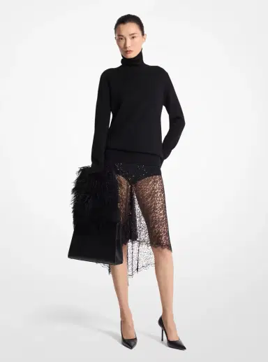 Michael Kors Collection Joan Cashmere Turtleneck Sweater | Thumbnail 10 Michael Kors Collection Joan Cashmere Turtleneck Sweater | Thumbnail 10