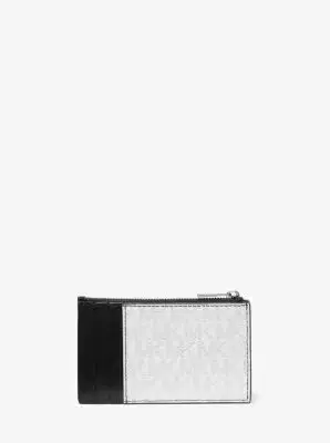 Michael Kors Collection Cooper Slim Signature Logo Zip Wallet | Thumbnail 4