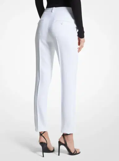 Michael Kors Collection Samantha Double Crepe Sablé Pants | Thumbnail 9 Michael Kors Collection Samantha Double Crepe Sablé Pants | Thumbnail 9