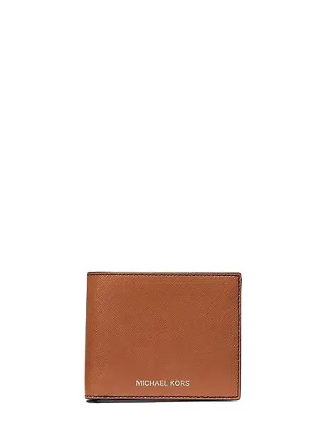 Michael Kors Collection Varick Saffiano Leather Billfold Wallet With Passcase