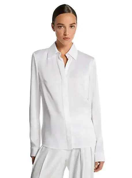 Michael Kors Collection Hansen Charmeuse Shirt