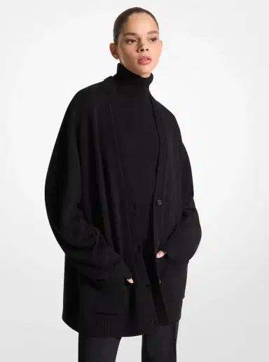 Michael Kors Collection Cashmere Oversized Cardigan | Thumbnail 7