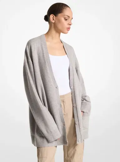 Michael Kors Collection Cashmere Oversized Cardigan | Thumbnail 10