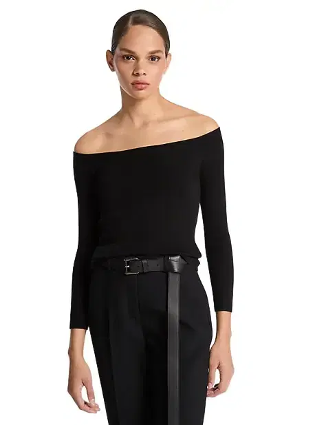 Michael Kors Collection Cashmere Ballet Pullover Top