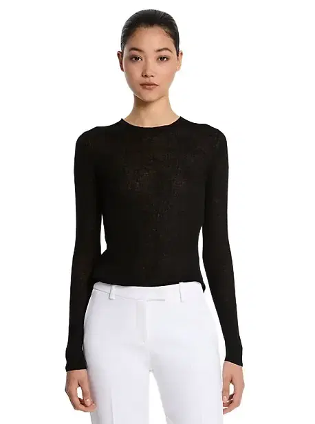 Michael Kors Collection Hutton Ribbed Superfine Linen-and-Cotton Blend Sweater
