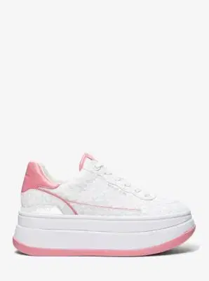 Michael Kors Hayes Signature Logo Platform Sneaker | Thumbnail 3 Michael Kors Hayes Signature Logo Platform Sneaker | Thumbnail 3