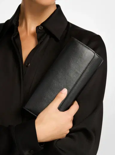 Michael Kors Collection Cate Leather Clutch | Thumbnail 6